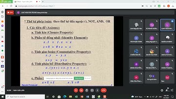 Kỹ thuật số - BUỔI 3 - Chương 2: Đại số Boole - cổng logic - thầy Nguyễn Trọng Luật (01/09/2021)