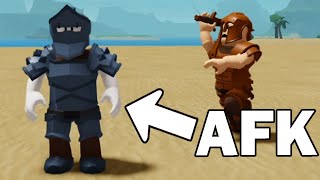 Pretending to be AFK in Roblox Survival Game