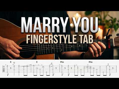 Bruno Mars   Marry You   Fingerstyle Guitar + TAB  Arranged by CLoux