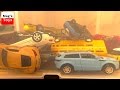 A lot of Toy Cars jump into the water | Video for kids