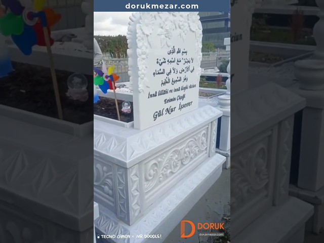 Cnc Rölyef Kabartmalı Baştaşı Çiçek Desenli Mezar | Çiçek İşlemeli Mezartaşı | #cnc #mezartaşı