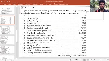 Non integrated Accounts problem no 5 -Journal Entry 12 Marks