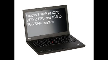 Old #LenovoX240 Laptop ThinkPad Type 20AM #HDD to SSD upgrade 4GB to 8GB RAM (at 1.3x speed)