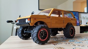 MN-168 1:12 Scale Land Rover RTR RC. First Wheel Upgrade Fit Up.