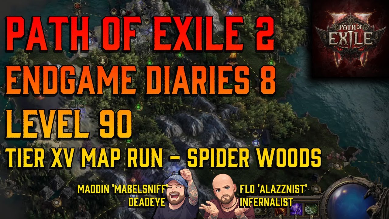 PoE2 Endgame Diaries (8) Spider Woods [Lvl91, Tier XV map run] Path of Exile 2 coop Gameplay