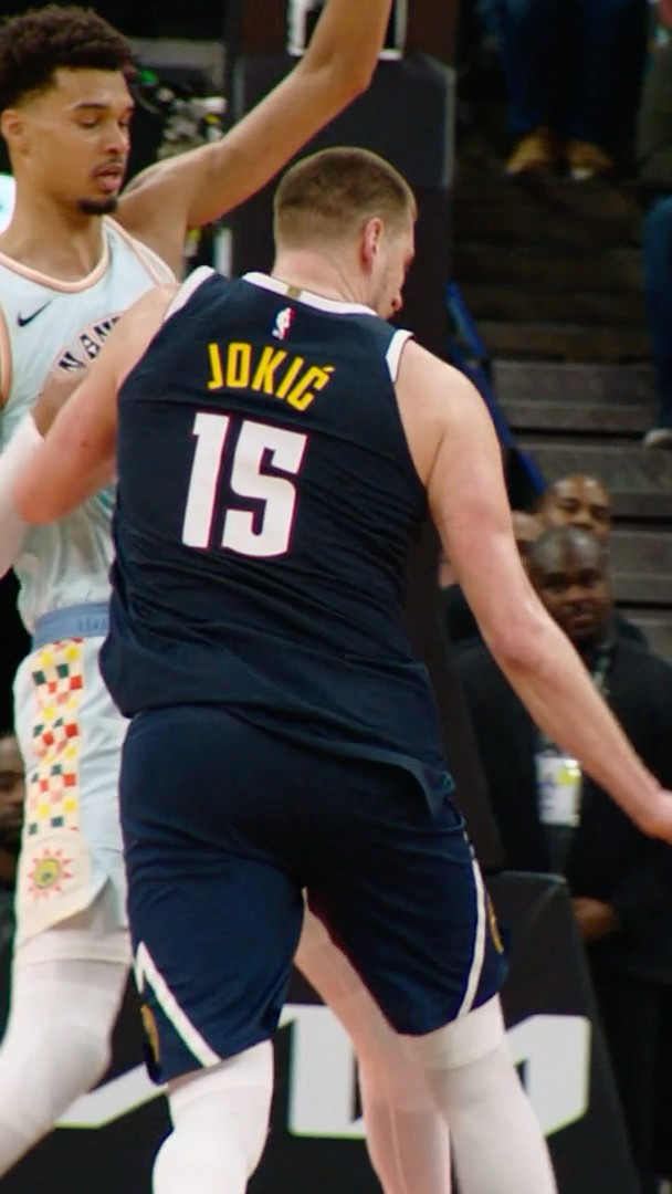 Jokić with the TOUGH bucket against Wemby in PHANTOM