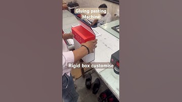 Gluing pasting machine | pasting machine in india | Rigid box #shorts #trending