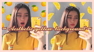 HOW TO MAKE AESTHETIC YELLOW BACKGROUND☁️⛅|PICSART TUTORIAL screenshot 5