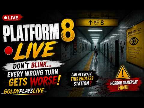PLATFORM 8 HORROR GAME LIVE 💀 ‪@GoldyPlaysLive  #horror #gaming #platform8 #shortslive