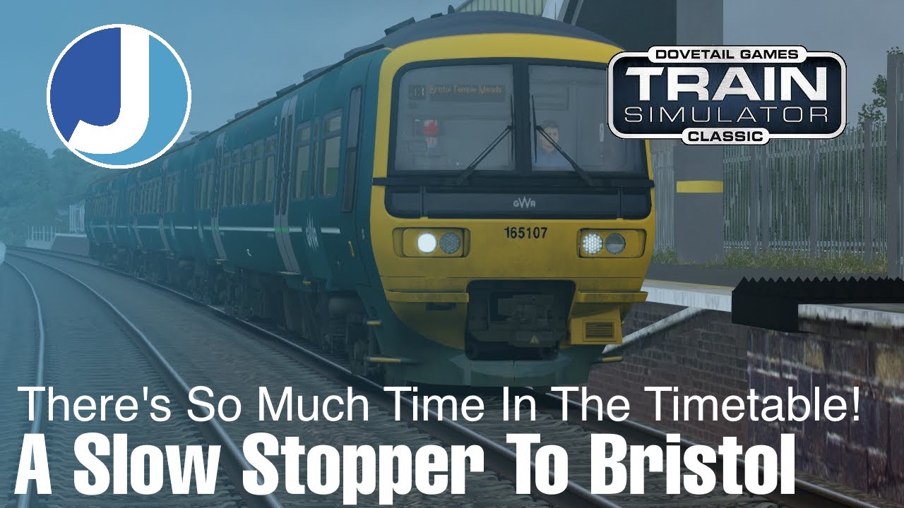 Медленно останавливающийся поезд до Бристоля | Дизель-поезд ATS Class 165/166 | Train Sim Classic