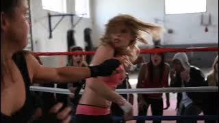 Girl boxing ryona