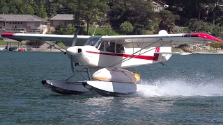 Aviat A-1 Husky Seaplane Landing