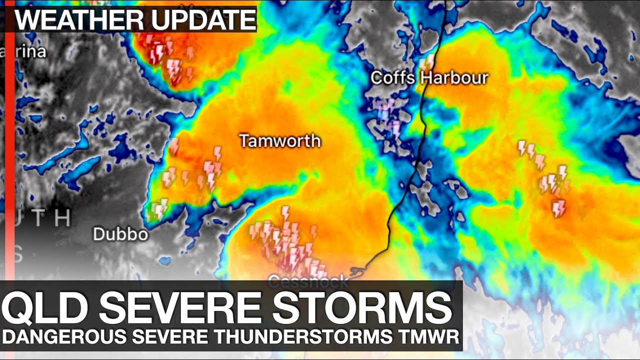 Powerful Severe Thunderstorms Forecast Around Brisbane Queensland ...