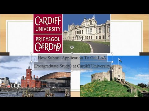 Submit Application & Get Letter of Acceptence For Postgraduate at Cardiff University