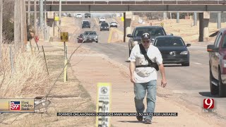 Air Force Veteran Walking For Ukraine Gets Generous Donation