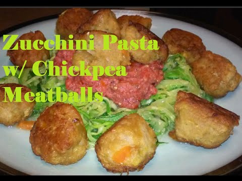 Zucchini Pasta & Chickpea MeatBalls w/Dr. Sebi's List