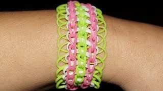 Loom Bandz, Rainbow Loom, dreifach - Armband, Anleitung deutsch