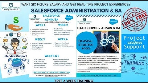 Salesforce Administrator & BA - Instructor Led FREE IT Training Course - Day 1 - 4th August 2021