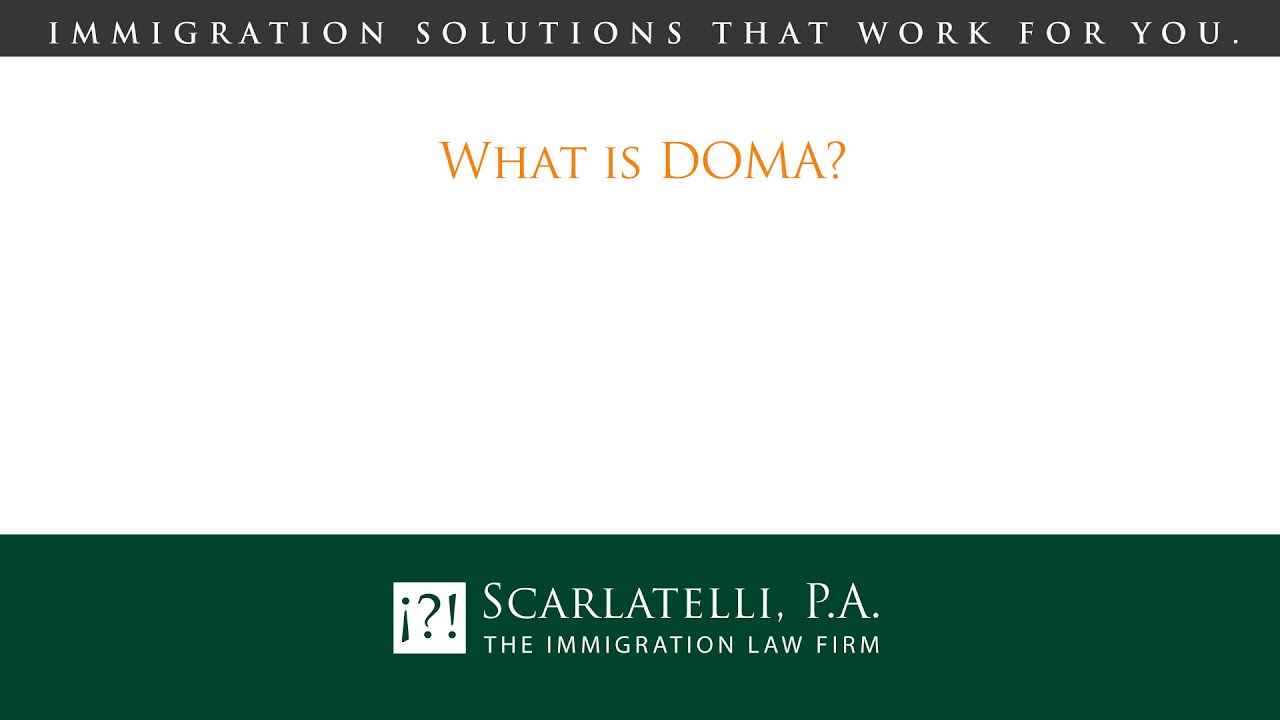 What is DOMA?