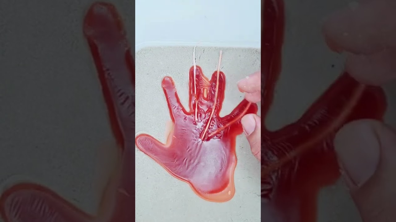 Making amazing kid hand candle 😎 