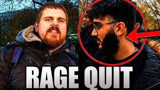 Muslim Rage Quits After His Question Back-Fired On Islam...