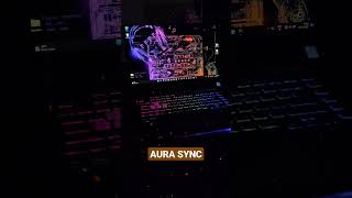 Asus Aura Synced Wallpaper #asus #asusrog #aura #snowfall #shorts