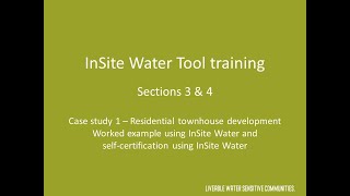 Sections 3 & 4, Case study 1: Residential townhouse development
