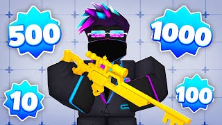 I 1v1ed EVERY LEVEL in Roblox Rivals!