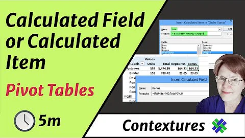 Excel Pivot Table Calculated Items and Calculated Fields
