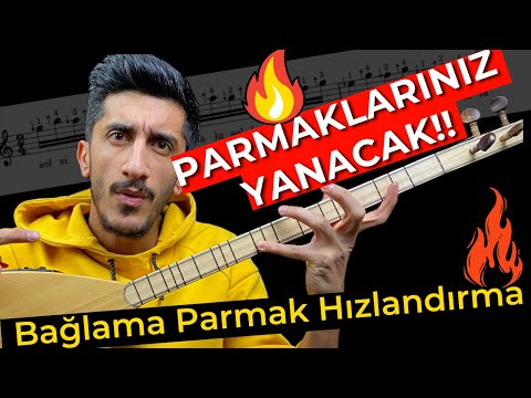 BU EGZERSİZ PARMAK YAKIYOR!!! | Bağlama Parmak Açma Egzersizleri | Saz Parmak Hızlandırma Egzersizi