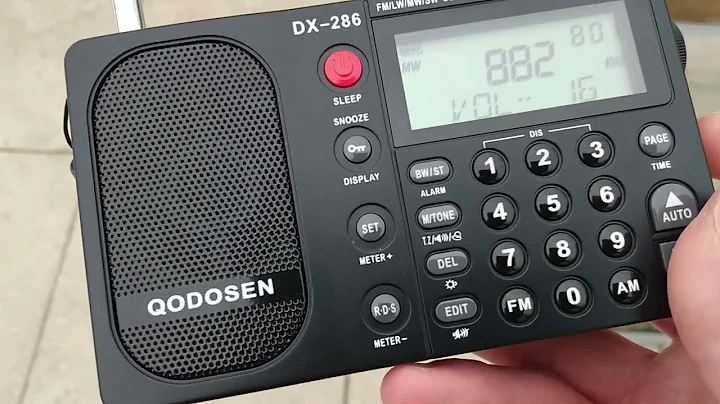 Qodosen DX 286 - internal ferrite antenna vs telescopic whip comparison on  MW & LW