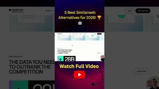 5 Best Similarweb Alternatives for 2026! 🏆🤖