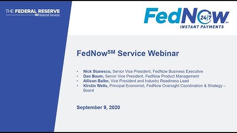 FedNow(SM) Service Webinar