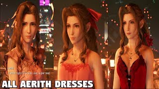 Final Fantasy 7 REMAKE - ALL Aerith Dresses