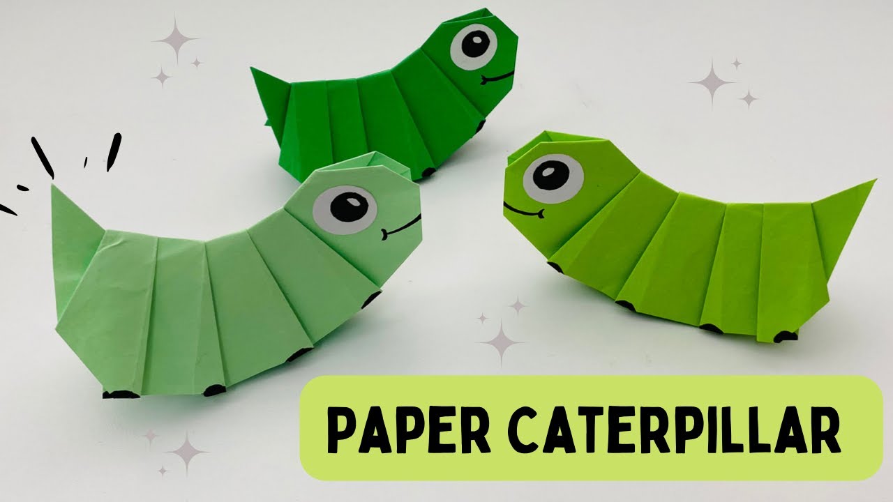 How To Make Moving Paper CATERPILLAR 🐛 TOY / Nursery Craft Ideas