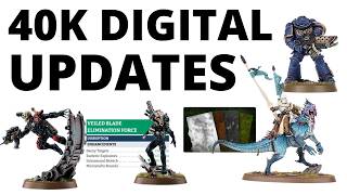 Four Small-ish Warhammer 40K Digital Updates - Assassins, Exodites, Terrain, Bug Fixes