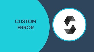 Custom Error in Solidity #12 solidity by example