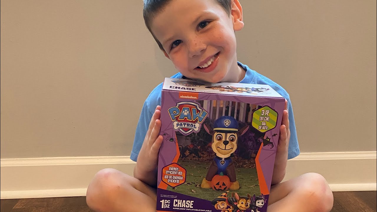 GEMMY INFLATABLE-🐾Paw Patrol🐾 Chase INFLATABLE Review #airblown # ...