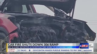 Bursting into flames: Car fire shuts down Knickerbocker ramp, investigation underway
