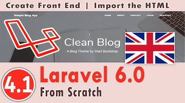 4.01 - Laravel 6.0 Course  - Create Front End | Import the HTML