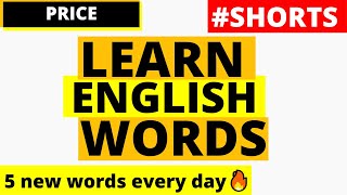Learn English word price, sentences with price #shorts