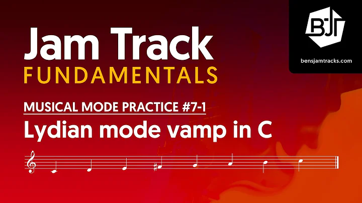 C Lydian mode vamp Jam Track - BJTF #7-1