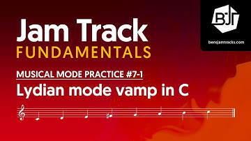 C Lydian mode vamp Jam Track - BJTF #7-1