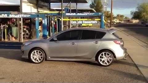 2012 Mazda Speed 3,  removed muffler and resonator