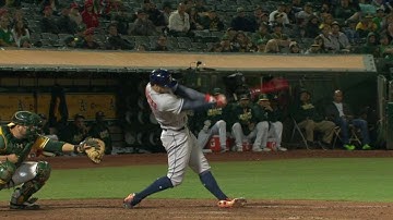 HOU@OAK: Springer gives the Astros the lead in extras