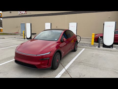 Tesla 2026 Model Y Ultra Red Road Trip VA to TX using FSD 14.2.2.2! This software is AMAZING! @tesla