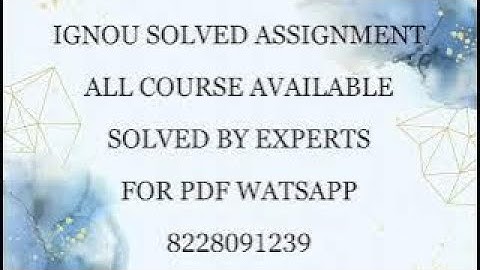 bpsc 104 solved assignment 2023-24 / IGNOU bpsc 104 solved Assignment 2023-24 / pdf wtsp 8228091239