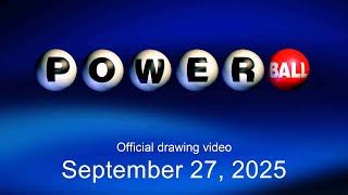 Powerball Drawing For September 27, 2025