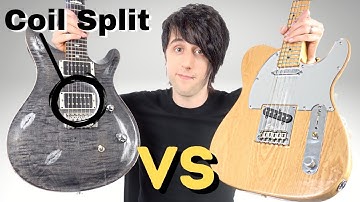 Coil Split vs Single Coil - Guitar Tone Comparison (PRS vs Fender)