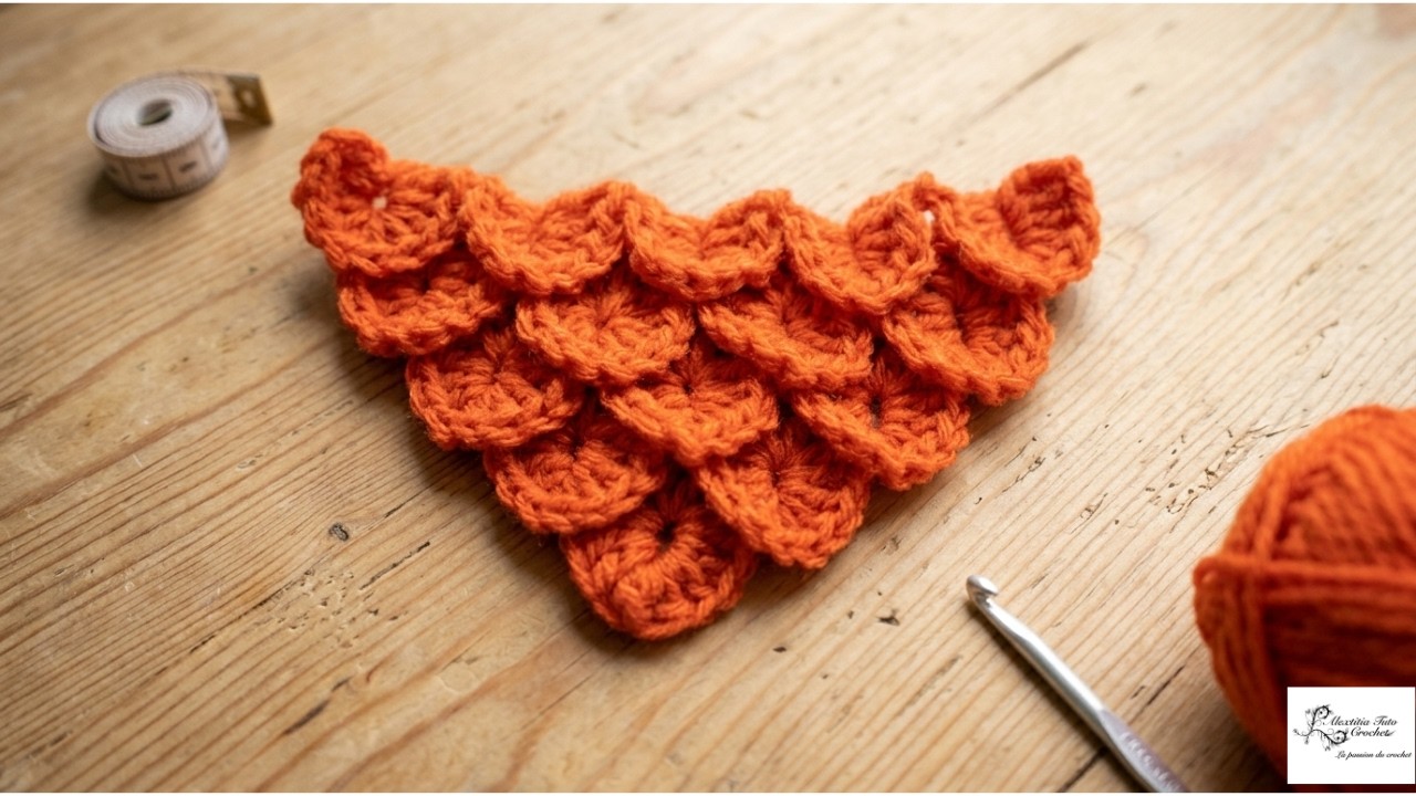 Tuto Chale Au Point Crocodile Au Crochet Youtube